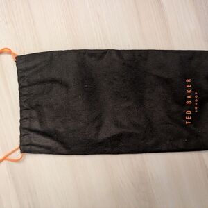 Ted Baker Black and Orange Drawstring Pouch